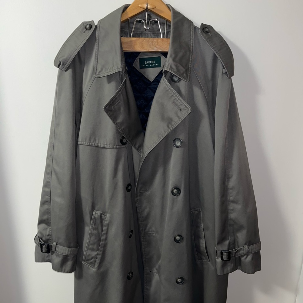 Vintage Lauren Ralph Lauren Quilted Trench Coat~Size 46L~Excellent condition!